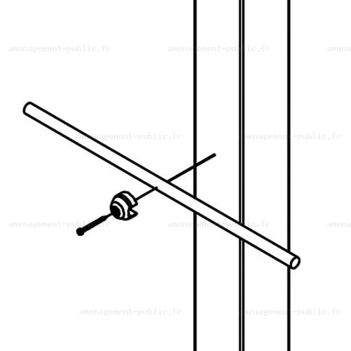 Fixation en polyamide pour corde et filet de structure de jeu